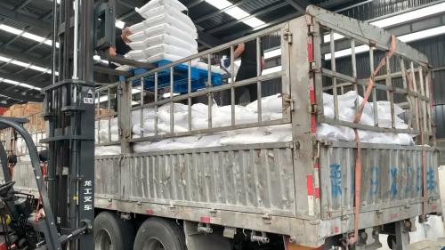 厂羧甲基纤维素钠加膨胀粉在建筑材料装车现场的应用